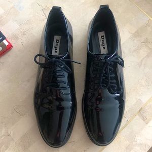 DUNE LONDON Black Patent Leather Loafers